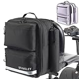 Staveley XL Bag for Mobility Scooter | Mobility Scooter Bag | Expandable Shopping Bag for Electric Mobility Scooters & Boot Scooters | Back of Seat Bag for Mobility Scooters (Black)