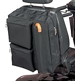 Homecraft Deluxe Scooter Bag, Waterproof, For Electric Scooters, Storage for Crutches and Walking Sticks, Mobility Aids, Black